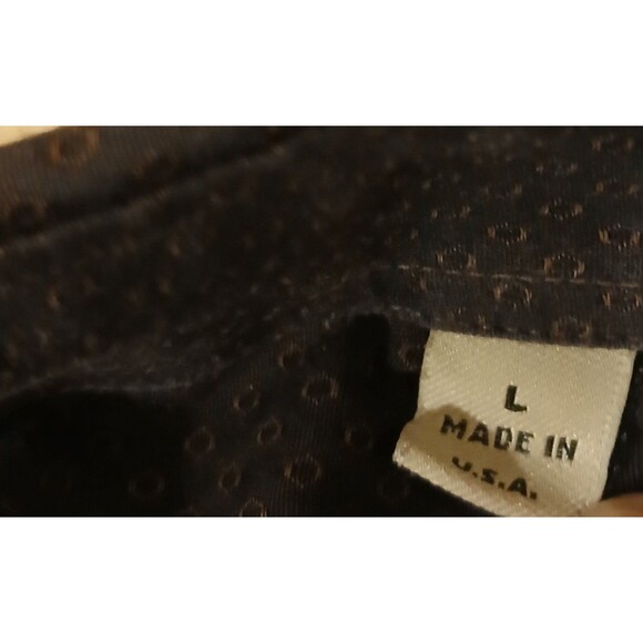 Burberry London Men's Large Brown Geometric Long Sleeve Classic Button Up USA - Picture 7 of 8